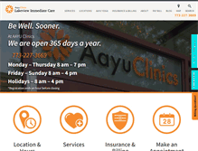 Tablet Screenshot of lakeviewimmediatecare.com